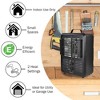 Comfort Zone Portable Electric Space Heater, 1500W, Indoor Utility Heater with 3 Heat Settings, Adjustable Thermostat, and Cool Touch Housing, Black - 4 of 4