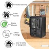 Comfort Zone Portable Electric Space Heater, 1500W, Indoor Utility Heater with 3 Heat Settings, Adjustable Thermostat, and Cool Touch Housing, Black - image 4 of 4