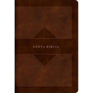 Rvr 1960 Biblia Letra Grande Tamaño Manual Edición Tierra Santa, Café Símil Piel Mass Market - (Leather Bound) - 1 of 1