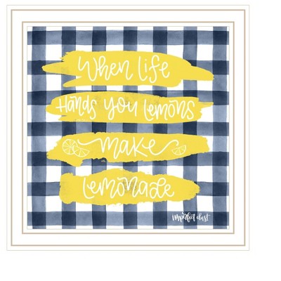 HomeRoots Make Lemonade White Framed Print Wall Art