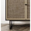Nathan James Set of 3 Kova Rattan Console Table with Doors - 3 of 4