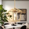 DORESshop American Copper Pendant Light, 1-Light Hanging Ceiling Fixture with Clear Glass Shade E26  for Kitchen, Dining Room, or Living Room - 4 of 4