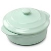 Martha Stewart Stoneware Round Mini Casserole with Lid in Mint - 2 of 4