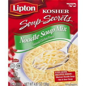 Lipton Soup Secrets Kosher Noodle Soup Mix - 4.87oz - 1 of 4