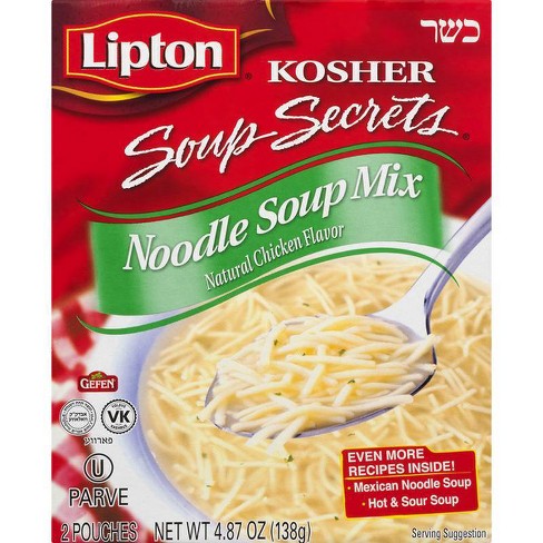 Lipton Soup Secrets Noodle Soup Chicken Broth 4.5 oz, 2 Pack Pouch