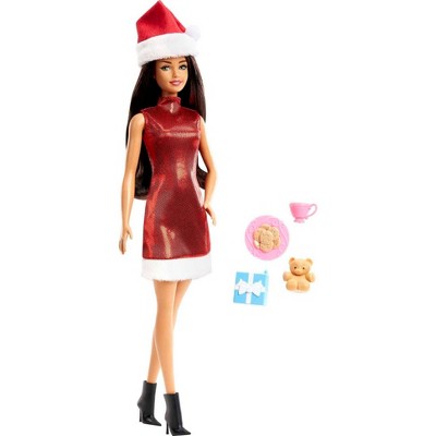 Barbie Santa Doll - Brown Hair