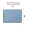 Home Weavers Luxury Collection 100% Cotton Tufted Bathroom Rug, Non-Slip Latex Bath Rug - 3 of 4