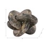 Decorative Object Marble Knot Sculpture for Home Decor - Stylish Figurine and Statues Inspired Living Room Decorations - 3 of 4