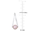 EVERLY JEWELRY | 8-8.5mm Cultured Freshwater Pearl Hoop Earrings in Sterling Silver – Multiple Pearl color Options. - 2 of 4