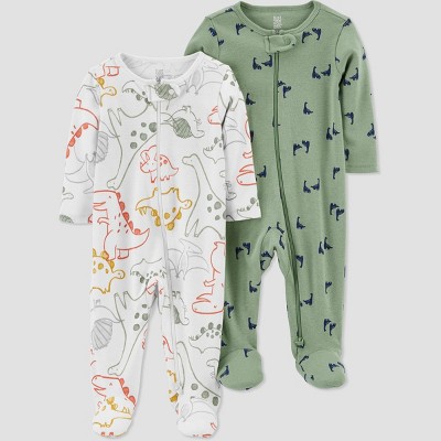 Image of Baby Boys' 2pk Dino Sleep N' Play - Just One You® made by carter's Green