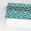 30" 50 sq ft Christmas Roll Wrap Snowmen on Green - Wondershop™ - 3 of 3