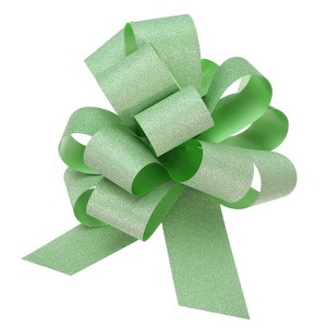 Unique Bargains Sparkly Large Pull Bow Glitter Gift Wrapping Ribbon for Wedding 10 Pcs - 1 of 4