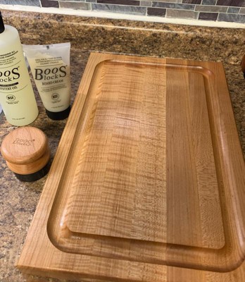 John Boos Large Maple Wood Cutting Board For Kitchen, Reversible Edge Grain  Boos Block W/ Gravy Groove : Target