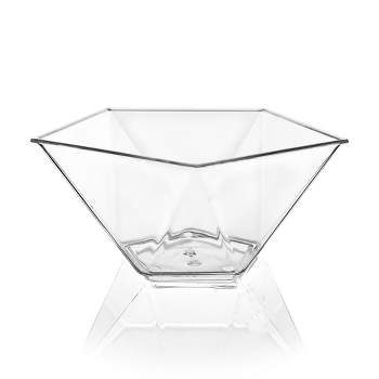 Smarty Had A Party 96 Oz. Clear Diamond Design Round Disposable Plastic  Bowls (24 Bowls) : Target