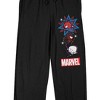 Marvel Kawaii Spider-Man And Friends Men's Black Sleep Pajama Pants - 2 of 3