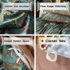5-Piece Botanical Print Duvet Cover Set - 4 of 4
