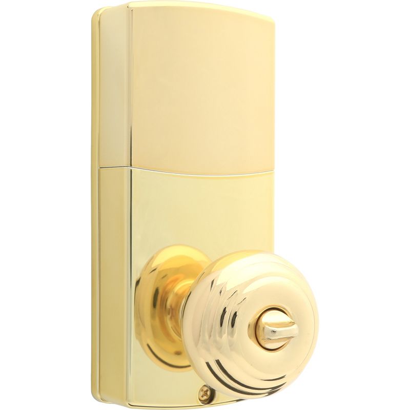 Honeywell Electronic Entry Knob Door Lock- Polished Brass, 2 of 4