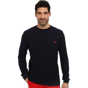 U.S. Polo Assn. Men's Long Sleeve Crew Neck Solid Thermal Shirt - 1 of 3