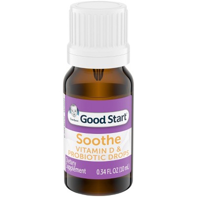 Gerber Soothe Vitamin D & Probiotic Drops - .34 fl oz