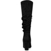 Allegra K Women's Halloween Pointed Toe Chunky Heel Knee High Boots - 3 of 4