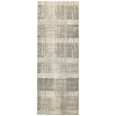 Aura Modern Abstract Gray/Ivory Area Rug
