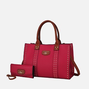 MKF Collection Davina Vegan Leather Women’s Tote Bag with wallet by Mia K - 1 of 4