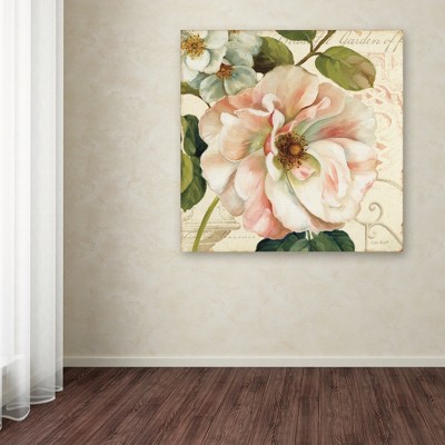 Lisa Audit Floral Canvas Art with Black Frame, 18" x 18"