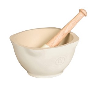 Emile Henry Made In France Mortar and Pestle - 1 of 2