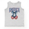The Juniper Shop America Flag Cherries Coquette Youth Tank Top - 2 of 4