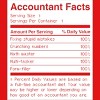 Men's Design By Humans Accountant Nutrition Facts Label By EJamjar Tank Top - 2 of 2