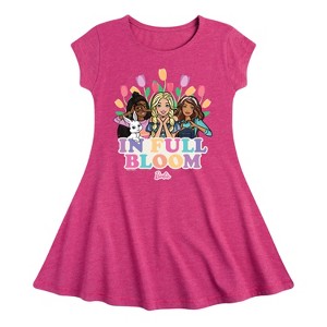 Girls' - Barbie - Easter Fit & Flair Cap Sleeve Dress - 1 of 1