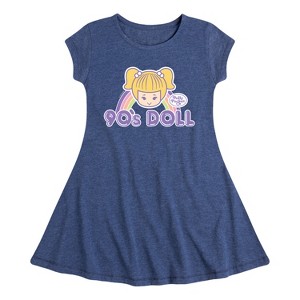Girls' - Polly Pocket - 90s Doll Fit & Flair Cap Sleeve Dress - 1 of 2