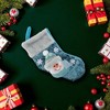 Unique Bargains Christmas Stockings Fabric Blue 9.25"x6.69" 1 Pc - 2 of 4