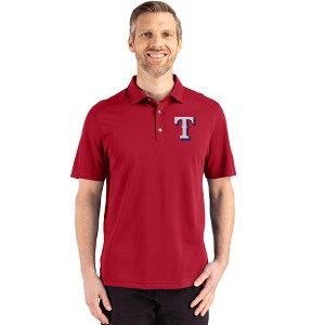 Texas Rangers Cutter & Buck Advantage Refresh Epic Confidence Recycled Mens Tri-Blend Pique Polo - Cardinal Red - 1X Large - 1 of 1