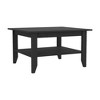 2-Piece Wood Coffee Table Set with Interlocking Design for Living Room or Small Spaces - 3 of 4