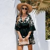 Women's Floral Dolman Sleeve Loose Drawstring Dress - Cupshe - 2 of 4