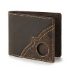 Wrangler Men's RFID Trifold Genuine Leather Wallet with Apple AirTag Holder Window - 2 of 4