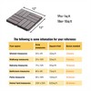 SKRAN Interlocking Deck Tiles Checker Pattern, Light Gray Square Acacia Hardwood Outdoor Flooring for Patio, Bancony, Pool Side - 3 of 4