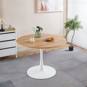 NicBex Mid-century Minimalist Wood Tulip Table Dining Table with Pedestal Base,Modern Round Kitchen Table,Dining Room Furniture - 1 of 4