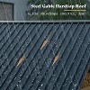 AMERLIFE 10x12 ft Hardtop Gazebo with Metal Steel Gable Roof, Black + Natural Wood - 4 of 4