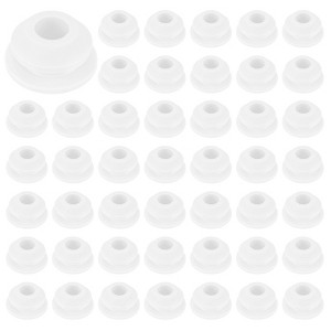 Unique Bargains Silicone Rubber Corrosion-Resistant Nap-in Locking Hole Plugs White - 1 of 4