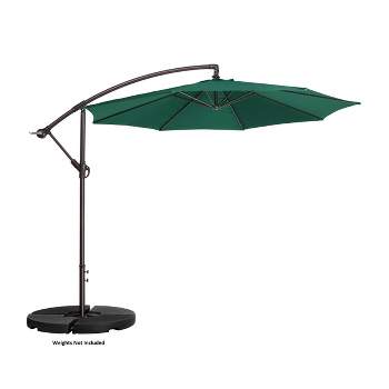 Nature Spring Offset Swivel Patio Umbrella - 10', Green