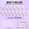 BTArtboxnails Vanilla Cream Square Nails - Press On Nails - 3 of 4