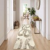 Washable Area Rug, Non-Slip, Low Pile, Ultra Thin, Abstract Snake Print for Living Room, Bedroom, Dining Room, Office. - 3 of 4
