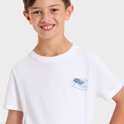 Детские Cat & Jack Boys' Short Sleeve Bug Graphic T-Shirt - Cat & Jack™ White M — фото 2