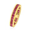 Ross-Simons 1.60 ct. t.w. Ruby Eternity Band in 14kt Yellow Gold - 3 of 4