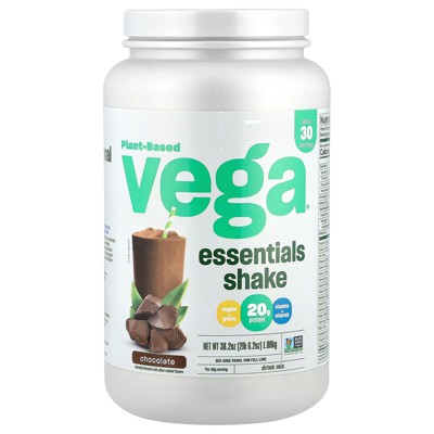 Vega Plant-Based Essentials Shake, Chocolate, 2 lb 6.2 oz (1.08 kg)
