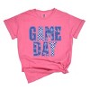 Game Day Blue Checkered - Womens Garment Dyed Tee - 2 of 3