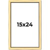 PosterPalooza | Simple Gold Picture Frame - UV Acrylic, Foam Board Backing, Hanging Hardware - 2 of 4