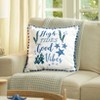 The Lakeside Collection Beach-Themed Embroidered Accent Pillows - 2 of 3